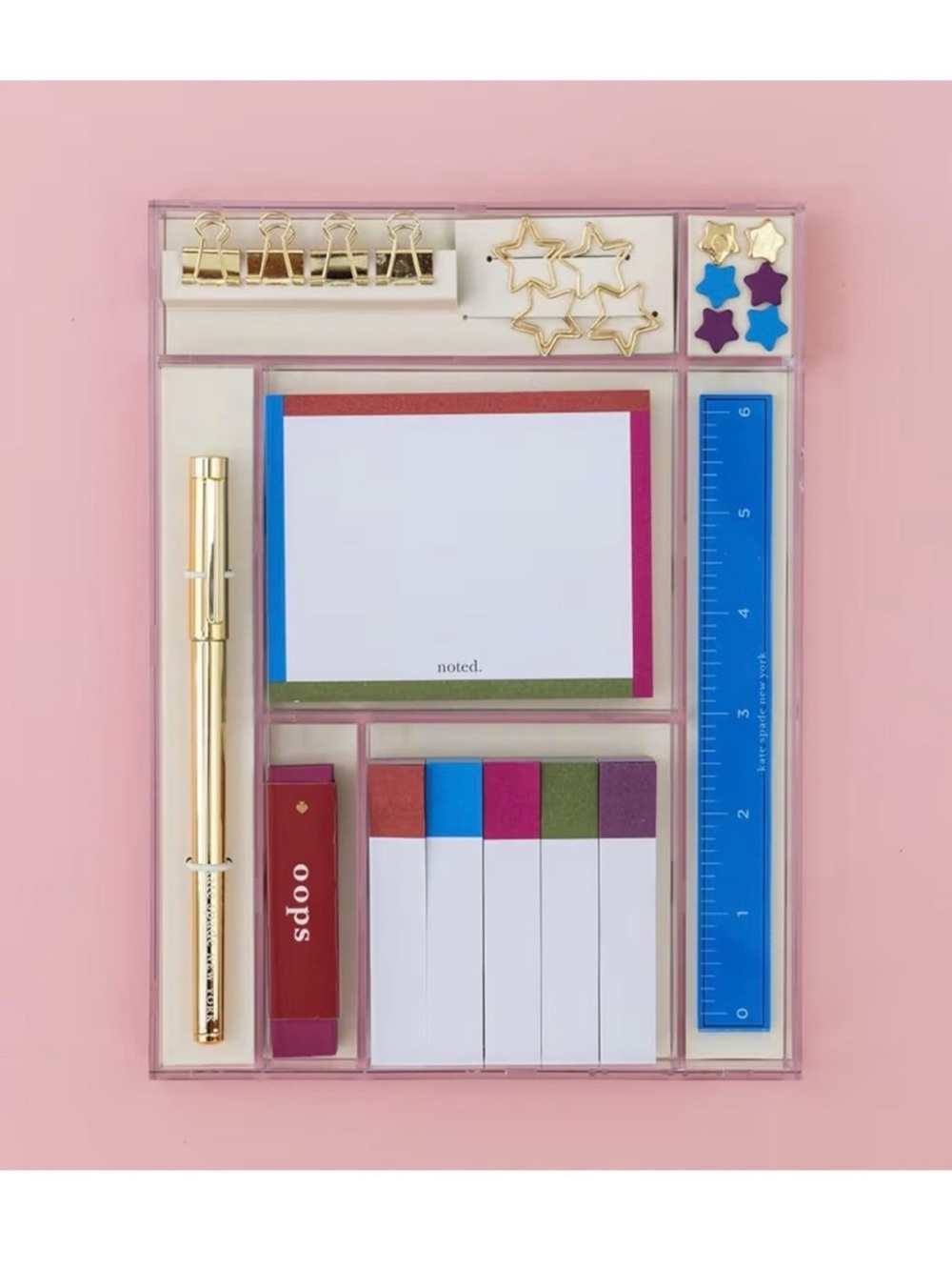 Kate Spade Tackle Box Stationary Set NIB